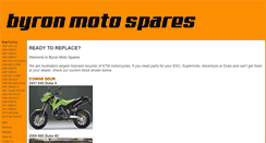 Desktop Screenshot of byronmotospares.com