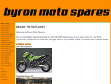 Tablet Screenshot of byronmotospares.com